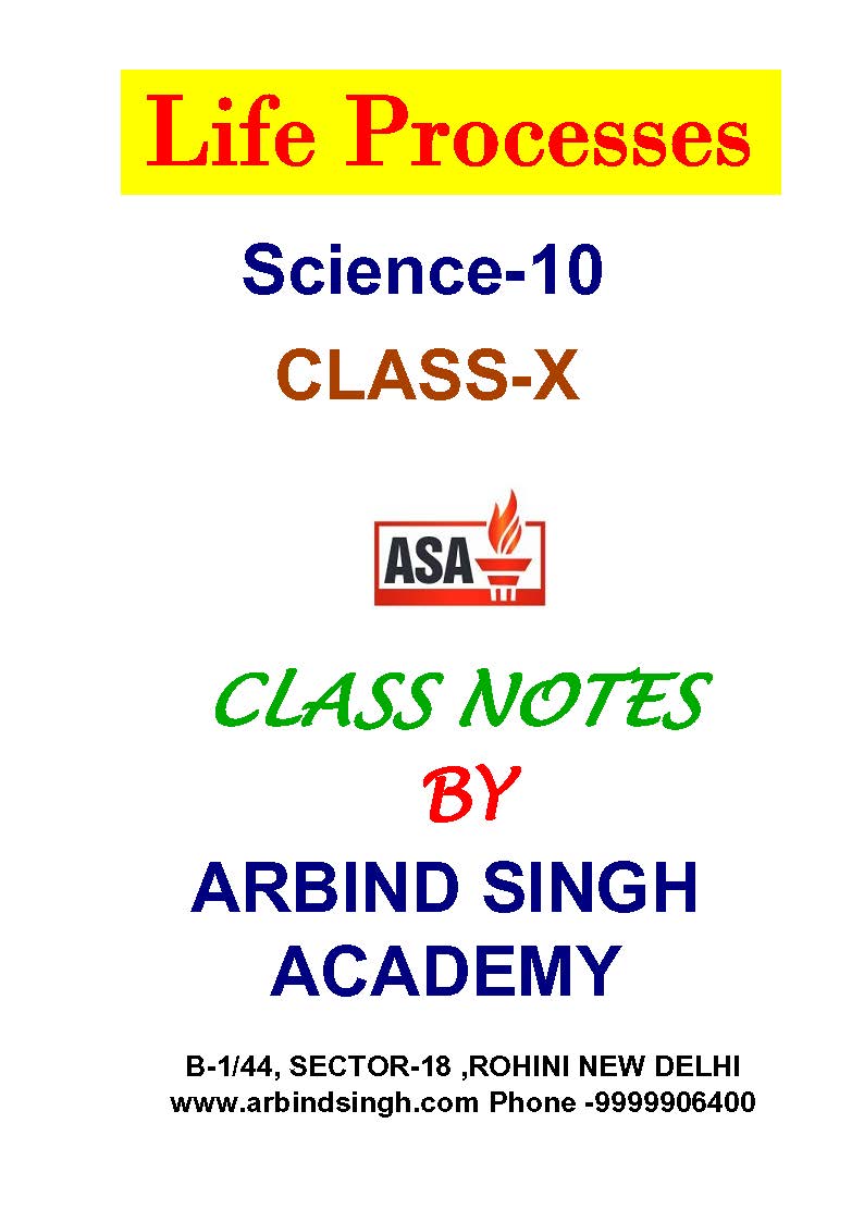 Life Processes : Science of Class-10